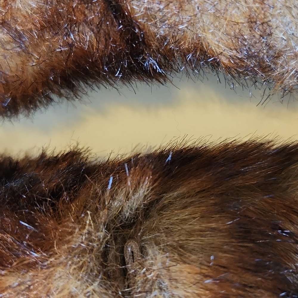 Vintage Dress Barn Faux Suede & Fur Trim Coat - Picture 13 of 15